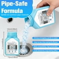 thumbnail image 4 of Powerful drain cleaner, hair cleaner for kitchen, shower pipes and drains, toilet unblocker, heavy-duty bathroom drain cleaning tool, for kitchen and pipe cleaning (320 grams/11.3 ounces), 4 of 4