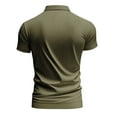 thumbnail image 4 of TKYCMSUAKI Mens T Shirts V Neck Short Sleeve Lapel T-Shirt Casual Solid Tennis Golf Shirt Summer Loose Fit Comfy Tee, 4 of 6