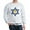 Ash Gray, variant on - Star Of David With Cross Sweatshirt - Crew Neck Sweatshirt