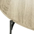 thumbnail image 6 of SAFAVIEH Mae Round Retro Mid Century Wood Coffee Table, Light Oak/Black, 6 of 8