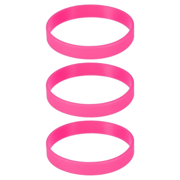 Bracelets Wristbands 1/2 Inch Width 8" Length Rose Red for Sports Club Group Games Party Favors