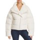 thumbnail image 1 of Theory Mujer Offset Puffer Chaqueta, Off-White, P, 1 of 1