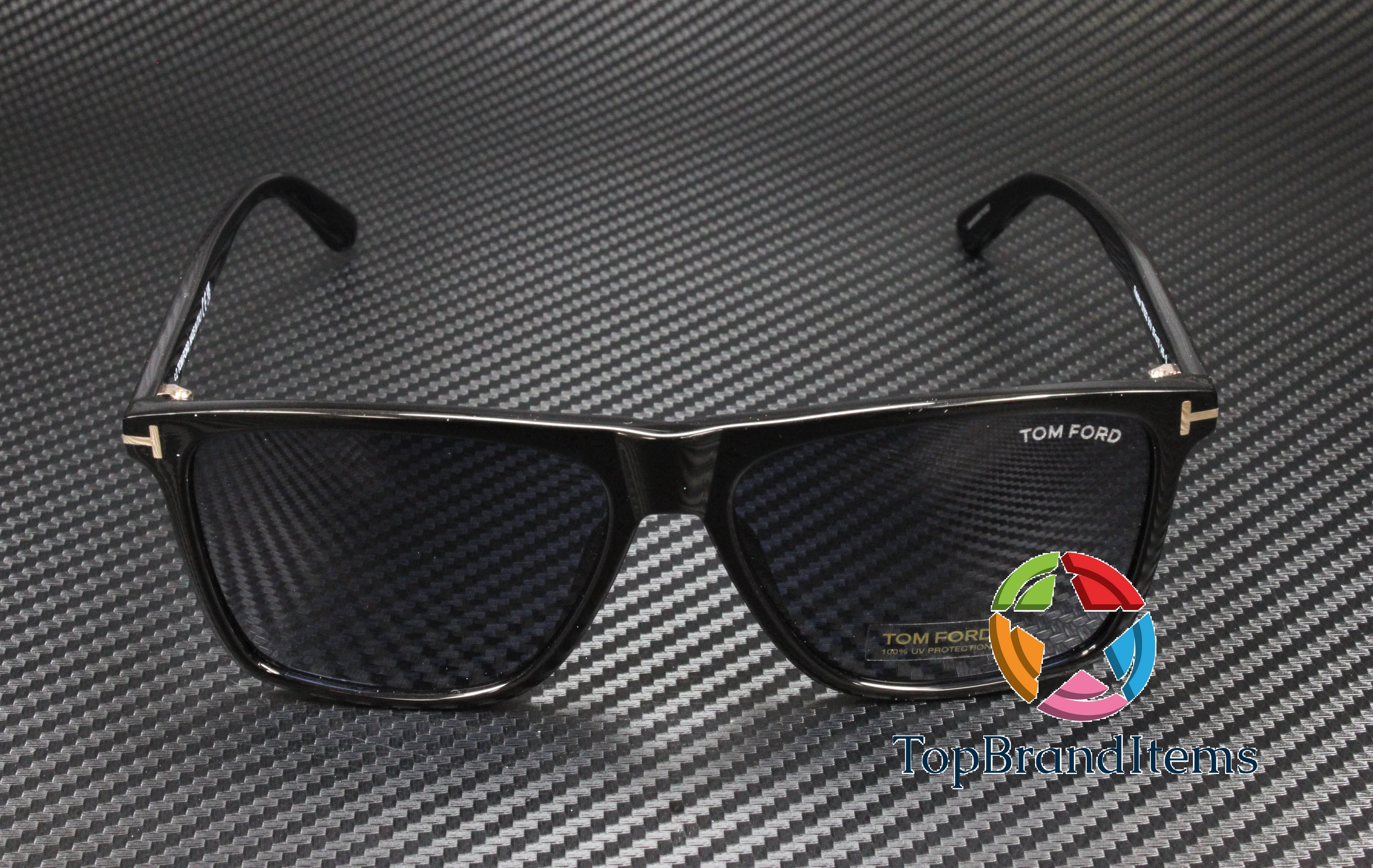 Tom Ford FT 0832 Acetate Mens Pilot Sunglasses Black 57mm Adult