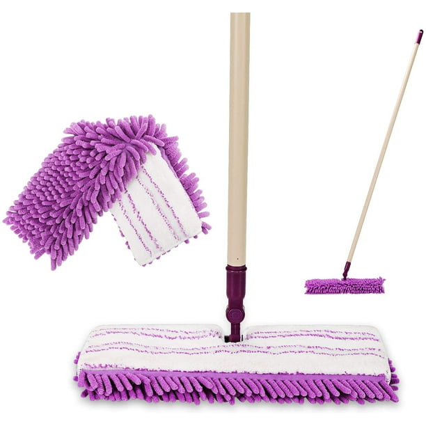 Eyliden Dust Mop for Wooden Floor Cleaning with 52" Long Handle and 1