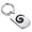 Silver, variant on Stainless Steel Koru (Spiral) Maori Symbol Dog Tag Keychain Circle Ring