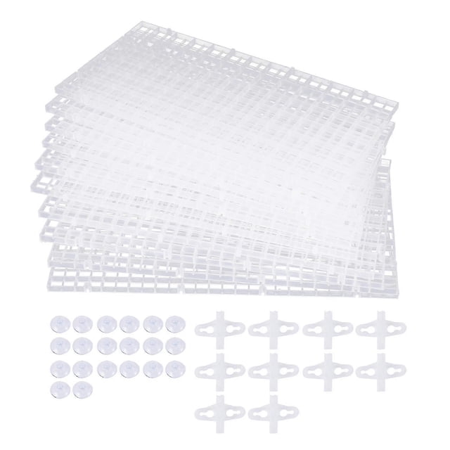 10pcs Aquarium Divider Fish Tank Divider Filter Grids Separation Grid Tray Isolation Board Grid With GuanGuan