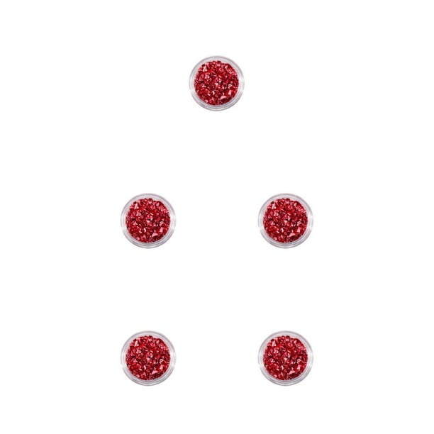 Soidarity Arte de uñas Piedras de vidrio triturado Brillo brillo Fragmento de cristal Fabricación de joyas Vestido de novia Rojo brillante Type2 NO2