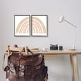 thumbnail image 2 of Stupell Industries Abstract Pink Neutral Kid's Rainbow Arches Striped Patterns, 11 x 14, Design by Daphne Polselli, 2 of 5