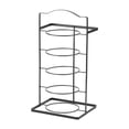 thumbnail image 1 of Estantería cocina 5 niveles para decoración habitaciones, ahorra espacio, estilo industrial, resistente a la corrosión, fácil instalación, Negro, 1 of 8