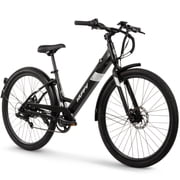 Huffy 27.5 Cadence 36V Adult Electric Comfort Bike, Fits Riders 60+, Gray, Unisex