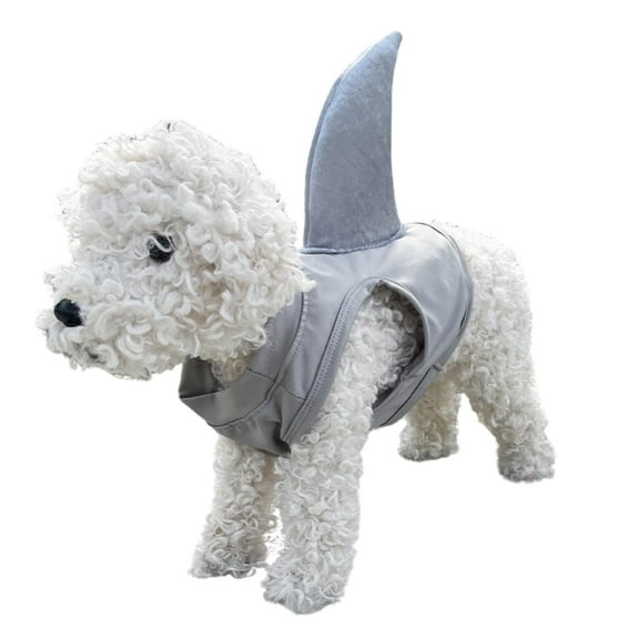 Dog Halloween Cotume,Shark Cosplay Costume Elastic Dog Vest Shirt Dressing Up Party for Small Medium Large Dogs S