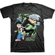 Mens Nickelodeon Danny Phantom Shirt - Retro Nick Danny Phantom tee - Classic Nick Graphic T-Shirt (Black, Small)