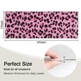 thumbnail image 5 of Pink and Black Of Leopard Print Kitchen Rug Mat,Kitchen Runner Rugs Non Skid Washable,Decorative Kitchen Floor Mats for Kitchen,Sink,Laundry,17"X47", 5 of 5