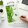 thumbnail image 2 of FMSHPON Green Bamboo Butterfly Zen Clipboard Hardboard Wood Nursing Clip Board and Pull for Standard A4 Letter 13x9 inches, 2 of 2