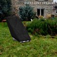thumbnail image 4 of 1Pack Black Fitted Design Lawn Mower Cover for Riding Lawnmower 48x18.5x13.5 Inches, 4 of 8