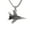 silver no chain, variant on Unisex Stainless Steel Vintage Hip Hop Non-mainstream Cool Machine Airplane Aircraft Model Biker Pendant Necklace Silver with Chain