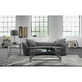 thumbnail image 4 of Palisade Sofa in Grey Velvet with Brown Wood Legs, 4 of 4