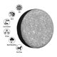 thumbnail image 4 of Fotbe GlitterSilver Funda de Llanta de Repuesto con Estampado, Engrosada, Ajuste Universal para Jeep, Remolque, RV, SUV, Camión-16 inch, 4 of 6