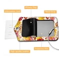 thumbnail image 4 of Square PU Leather 2 Pack Travel Tag - Bag Tag - Suitcase Tag with Privacy Cover and Stainless Steel Ring - Suitable for Travel, Backpack, and Handbag Colorful Daisy Flower, 4 of 7