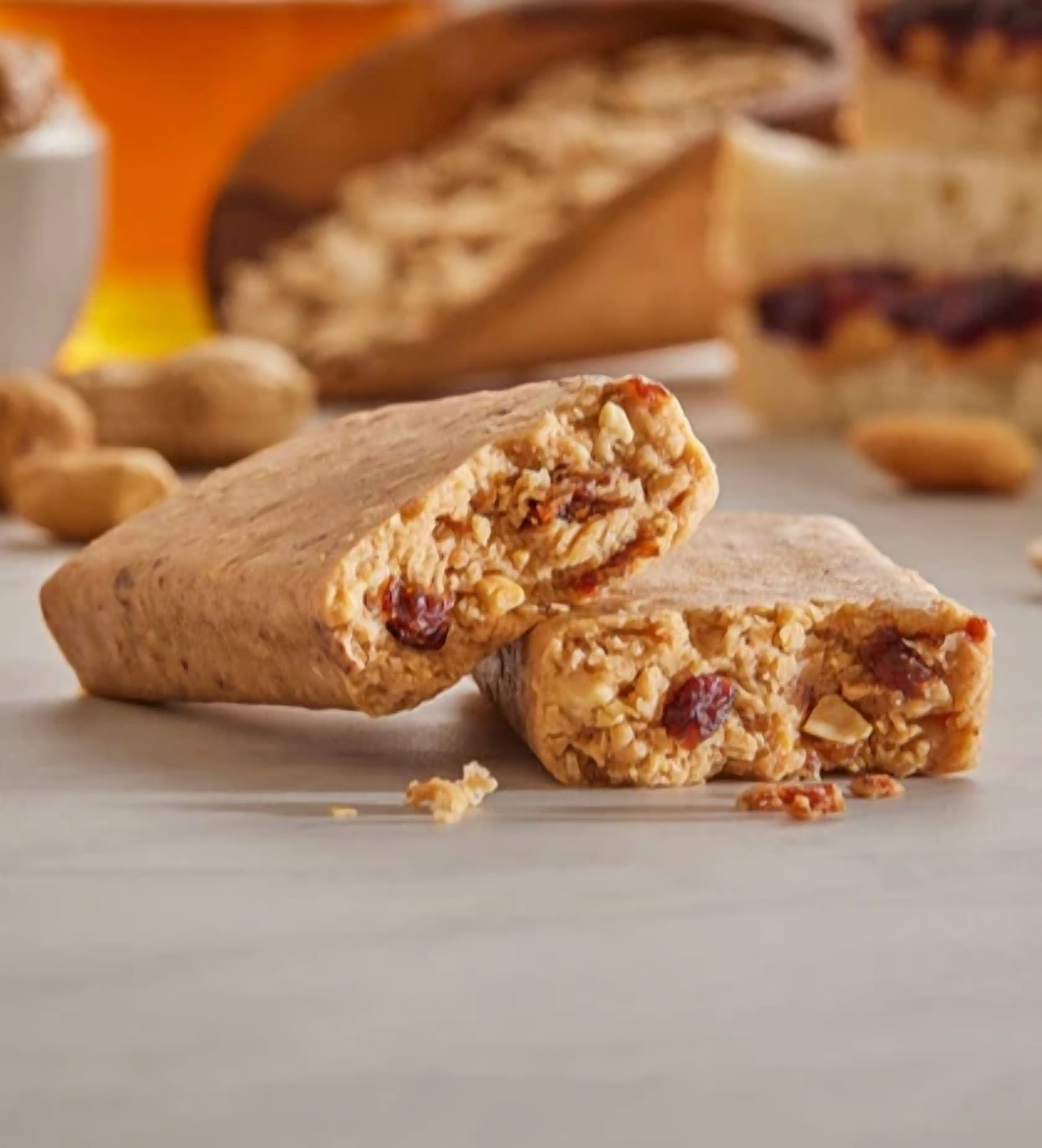G2G Protein Bar, Peanut Butter & Jelly, Gluten-Free, Clean Ingredients, Refrigerated for Freshness, (Pack of 8)