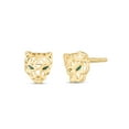 thumbnail image 1 of Boucles d'Oreilles Clous Tête de Panthère en Or Jaune 14k, 1 of 1