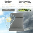 thumbnail image 4 of Aoodor 2Pcs Outdoor Patio Dining Chair Cushion Set, Fade and Water Resistant Polyester Fabric Cover with Ties and Zipper, 44''x21''x3.2'' - Gray, 4 of 8