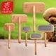 thumbnail image 4 of Fenice Pet Grooming Steel Shedding Long Comb Slicker Brush for Removing Mats, Tangles and Loose Hair, dog accessories ShopWise Round, 4 of 15
