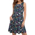 thumbnail image 2 of Vestido de tirantes de camisola con estampado de manga corta con estilo de verano para mujer OAVQHLG3B Store lin121212, 2 of 5