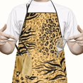 thumbnail image 2 of Animal Print Pattern Apron-Garden Aprons for Women with Pockets-Cotton Linen Waterproof Kitchen Cooking Gardening Aprons Adjustable for Kitchen,Cooking,BBQ and Salon 33x27 Inch, 2 of 7