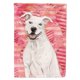 thumbnail image 1 of Bandera decorativa de casa Caroline's Treasures Tesoros BB9466CHF Blanco Staffie Bull Terrier Tamaño, 1 of 1