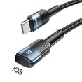 thumbnail image 1 of ESSAGER USB C Cable 480Mbps portátil para iPhone iPad cable de teléfono móvil Hugtrwg Para estrenar, 1 of 9