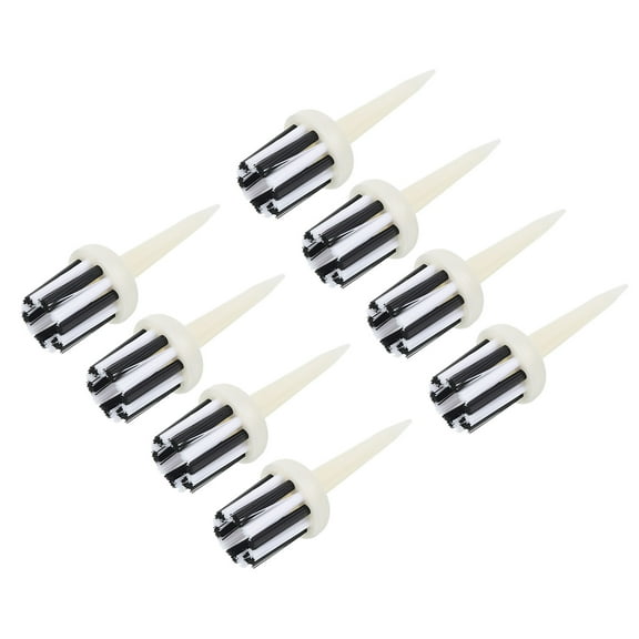 Uxcell 2.2 Inch Golf Tee Brush Top, 12 Pack Unbreakable Plastic Golfing Tees for Men and Women, White