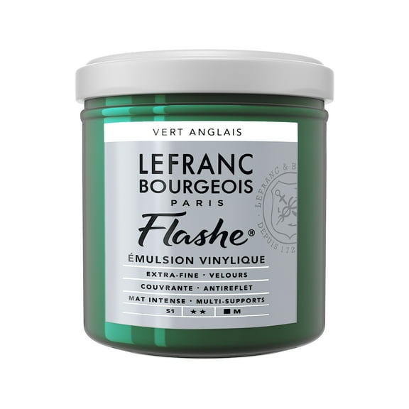 Lefranc & Bourgeois Flashe Matte Artist's Color, 125ml, Chrome Green