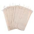 thumbnail image 4 of ULTNICE Linen Straw Pouch Bag Beige 10Pack 9.8x2.8x0.2in Stainless Steel Straws Storage, 4 of 8