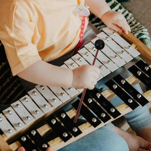 PENIKOKO 2Pcs Glockenspiel Mallets with Rubber Head for Xylophones and Percussion Instruments