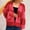 Red, variant on New trends for her GaThRRgYP Sweater Cardigans for Women Chunky,Women's Long Sleeve V-Neck Contrast Striped Loose Casual Sweater Cardigan Green S