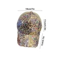 thumbnail image 3 of Glitter Sequin Baseball Cap | Adjustable Mesh Sun Hat | Breathable Flannel Polyester | Shiny Bling Sequins | Fashion Travel Outdoor Cap | 56-62cm | 1 Pack Multicolor, 3 of 6
