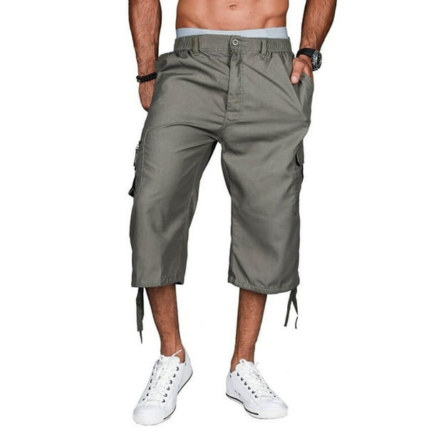 Lovaru - Lovaru Men's Shorts Capri 3/4 Pant Trousers Plus Size