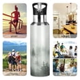 thumbnail image 7 of Yayeee 20oz Insulated Water Bottle Double Wall Stainless Steel with Flip Straw Lid, Foggy Forest, 7 of 7