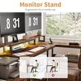 thumbnail image 4 of 71.5 inch Computer Desk with Power Outlets, L Shaped LED Home Office Desk with Long Monitor Stand, Large Corner Desk with Storage Shelf, Cup Holder & Headset Hooks, Modern Simple Table, 4 of 10