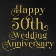 thumbnail image 3 of CafePress - 50Th Wedding Anniversary Gold Retro Typography Long Sleeve T Shirt - Long Sleeve Dark T-Shirt, 3 of 4