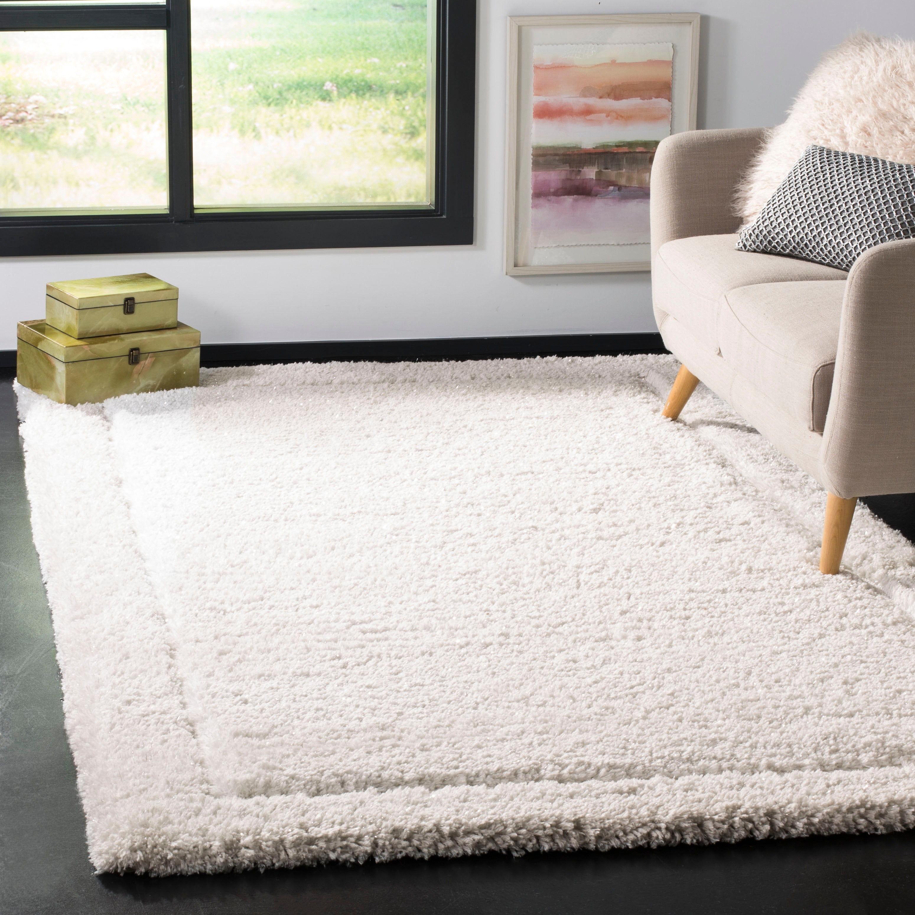 Safavieh Glamour Shag Douglas Solid Area Rug or Runner