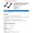 thumbnail image 2 of Front Alignment Cam Bolt - Compatible with 2007 - 2017 Ford Expedition - Dorman, 2 of 2