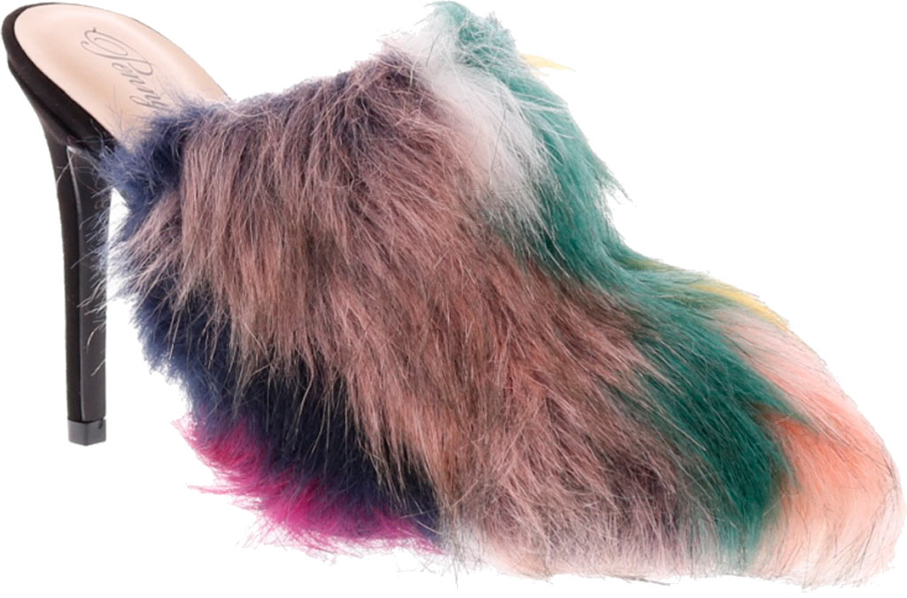 Women's Penny Loves Kenny Mojo Fur Mule Black Microsuede/Multi Faux Fur 10 M - image 1 of 6