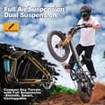 thumbnail image 3 of Electric Bicycle for Adults,1200W Peak Motor 28MPH Max Speed 48V 12AH, with Dual Suspension 20" Fat Tire Folding Ebike,7-Speed E Bicycle Gray, 3 of 7