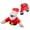Santa, variant on 3. Humorous Santa Reindeer Kicking Window Decoration with Realistic Crash Scene & Suction Cup for Home Ornament