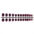 thumbnail image 1 of Uñas postizas Soidarity 24 piezas Shortie Square Head Estilo francés 17 uva morada, 1 of 5