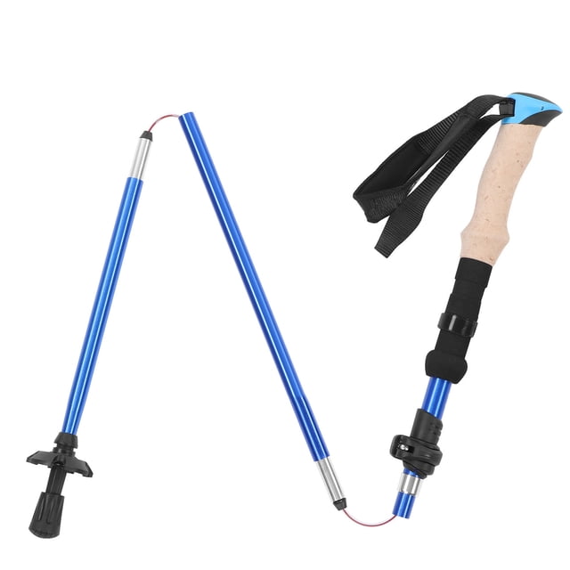 Bâton de Randonnée, Perche de Randonnée Télescopique Bâton de Marche Portable Perche d'Escalade Matériaux de Première Qualité