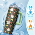 thumbnail image 4 of 30oz Christmas Tree Tumbler with Straw Lid Double Wall Stainless Steel Cup Gifts for Women Men Holiday, 4 of 5