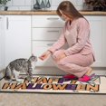 thumbnail image 4 of 2 Piece Halloween Plaid Kitchen Rug Sets Spooky Trick or Treat Kitchen Runner Absobent Rugs for Kitchen Floorfor Outdoor Bedroom (47x17+30x17 Inches), 4 of 7